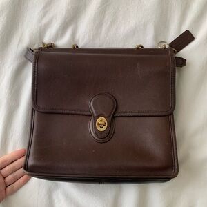Coach Dark Brown Leather Bag
